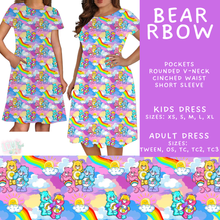 Load image into Gallery viewer, Batch #586 - Cool Characters 18 - Closes 9/16 - ETA mid Nov - Bear RBow Adult &amp; Kids Dresses
