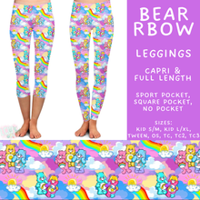 Load image into Gallery viewer, Batch #586 - Cool Characters 18 - Closes 9/16 - ETA mid Nov - Bear RBow Full and Capri Length Leggings
