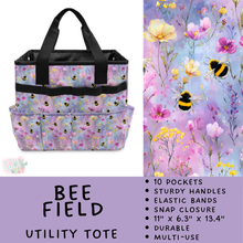 Load image into Gallery viewer, Batch #549 - Utility Tote 2 - Closes 6/29 - ETA late August - Bee Field Utility Tote
