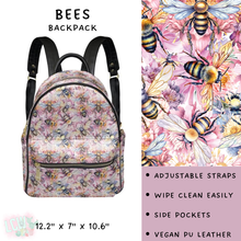 Load image into Gallery viewer, Batch #309 - Card Holders &amp; Mini Backpacks - Closing 3/24 - ETA late May - Bees Mini Backpack
