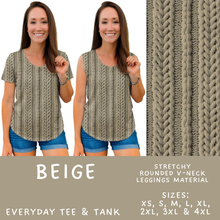 Load image into Gallery viewer, Batch #596 - Sweater Weather - Closes 10/9 - ETA early Dec - Beige Everyday Tank &amp; Tee
