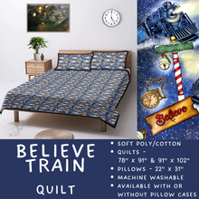 Load image into Gallery viewer, Batch  #410 - Cozy Quilts - Closes 9/10 - ETA late October - Believe Train Quilt
