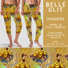 Load image into Gallery viewer, Batch #557 - Princess Glitter - Closes 7/17 - ETA mid Sept - Belle Glit Full and Capri Length Joggers
