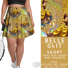 Load image into Gallery viewer, Batch #557 - Princess Glitter - Closes 7/17 - ETA mid Sept - Belle Glit Skort
