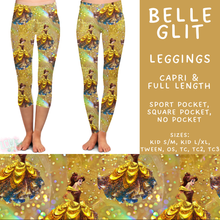 Load image into Gallery viewer, Batch #557 - Princess Glitter - Closes 7/17 - ETA mid Sept - Belle Glit Full and Capri Length Leggings
