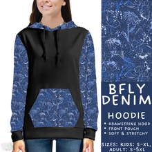 Load image into Gallery viewer, Batch #575 - Fun Run 26 - Closes 8/26 - ETA late October - BFly Denim Hoodie
