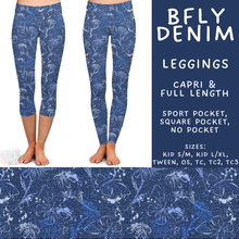 Load image into Gallery viewer, Batch #575 - Fun Run 26 - Closes 8/26 - ETA late October - Bfly Denim Full and Capri Length Leggings
