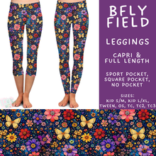 Load image into Gallery viewer, Batch #607 - Fun Run 28 - Closes 11/2 - ETA early Jan - BFly Field Full and Capri Length Leggings
