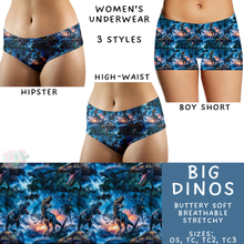 Load image into Gallery viewer, Ready to Ship - Big Dinos Women&#39;s Underwear - Hipster
