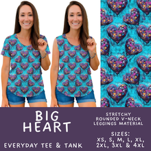 Load image into Gallery viewer, Batch #592 -  Fun Run 27 - Closes 9/30 - ETA late Nov - Big Heart Everyday Tank &amp; Tee
