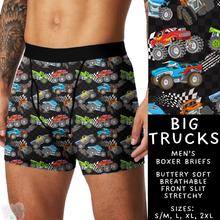 Load image into Gallery viewer, Batch #340 - Comfortable Underwear 4 - Closes 5/16 - ETA early July - Big Trucks Men&#39;s Boxer Briefs
