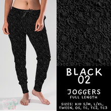 Load image into Gallery viewer, Batch #459 - Black Collection - Closes 12/4 - ETA late Jan - Black 02 Joggers
