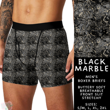 Load image into Gallery viewer, Batch #340 - Comfortable Underwear 4 - Closes 5/16 - ETA early July - Black Marble Men&#39;s Boxer Briefs
