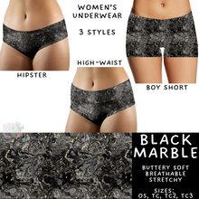 Load image into Gallery viewer, Batch #340 - Comfortable Underwear 4 - Closes 5/16 - ETA early July - Black Marble Women&#39;s Underwear
