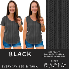 Load image into Gallery viewer, Batch #596 - Sweater Weather - Closes 10/9 - ETA early Dec - Black Everyday Tank &amp; Tee

