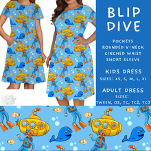 Load image into Gallery viewer, Batch #339 - Character Summer - Closes 5/15 - ETA mid July - Blip Dive Adult &amp; Kids Dresses
