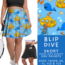 Load image into Gallery viewer, Batch #339 - Character Summer - Closes 5/15 - ETA mid July - Blip Dive Skort
