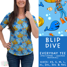 Load image into Gallery viewer, Batch #339 - Character Summer - Closes 5/15 - ETA mid July - Blip Dive Everyday Tee
