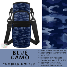 Load image into Gallery viewer, Batch #551 - Tumbler Holder 2 - Closes 7/3 - ETA early Sept - Blue Camo Tumbler Holder
