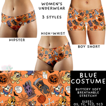 Load image into Gallery viewer, Ready To Ship - Blue Costume Women&#39;s Underwear - Boy Short OS, TC &amp; TC2 - Hipster TC
