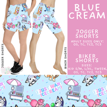 Load image into Gallery viewer, Batch #544 - Cool Characters 16 - Closes 6/17 - ETA mid August - Blue Cream Biker &amp; Jogger Shorts
