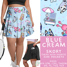 Load image into Gallery viewer, Batch #544 - Cool Characters 16 - Closes 6/17 - ETA mid August - Blue Cream Skort
