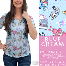 Load image into Gallery viewer, Batch #544 - Cool Characters 16 - Closes 6/17 - ETA mid August - Blue Cream Everyday Tee
