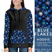Load image into Gallery viewer, Batch #439 - Winter Watercolor 2 - Closes 10/30 - ETA mid Dec - Blue Flakes Hoodie
