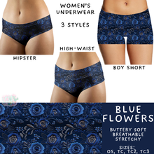 Load image into Gallery viewer, Batch #340 - Comfortable Underwear 4 - Closes 5/16 - ETA early July - Blue Flowers Women&#39;s Underwear
