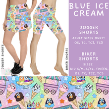 Load image into Gallery viewer, Batch #339 - Character Summer - Closes 5/15 - ETA mid July - Blue Ice Cream Biker &amp; Jogger Shorts
