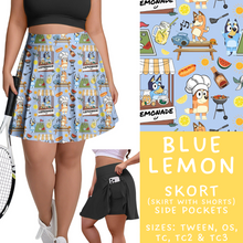 Load image into Gallery viewer, Batch #339 - Character Summer - Closes 5/15 - ETA mid July - Blue Lemon Skort

