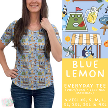 Load image into Gallery viewer, Batch #339 - Character Summer - Closes 5/15 - ETA mid July - Blue Lemon Everyday Tee
