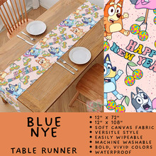 Load image into Gallery viewer, Batch #602 - Table Runners &amp; Placemats - Closes 10/23 - ETA mid Dec - Blue NYE Table Runner
