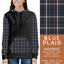 Load image into Gallery viewer, Batch #582 - Hello Fall 3 - Closes 9/7 - ETA early Nov - Blue Plaid Hoodie
