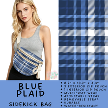Load image into Gallery viewer, Batch #604 - Sidekick Bag 3 - Closes 10/26 - ETA mid/late Dec - Blue Plaid Sidekick Bag

