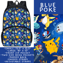 Load image into Gallery viewer, Batch #545 - Back to School 3 - Closes 6/19 - ETA early/mid August - Blue Poke Backpacks
