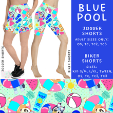 Load image into Gallery viewer, Batch #339 - Character Summer - Closes 5/15 - ETA mid July - Blue Pool Biker &amp; Jogger Shorts
