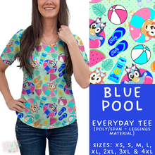 Load image into Gallery viewer, Batch #339 - Character Summer - Closes 5/15 - ETA mid July - Blue Pool Everyday Tee
