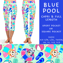 Load image into Gallery viewer, Batch #339 - Character Summer - Closes 5/15 - ETA mid July - Blue Pool Full and Capri Length Leggings
