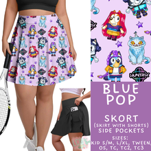 Load image into Gallery viewer, Batch #538 - Fun Run 23 - Closes 6/3 - ETA early August - Blue Pop Skort
