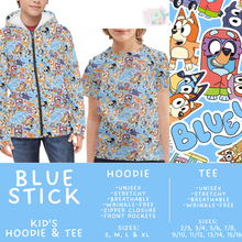 Load image into Gallery viewer, Batch #563 - Made for Play Collection - Closes 7/31 - ETA late Sept - Blue Stick Kid's Unisex Hoodie &amp; Tee
