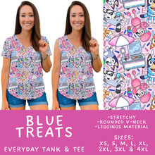 Load image into Gallery viewer, Batch #555 - Cool Characters 7 - Closes 7/13 - ETA mid Sept - Blue Treats Everyday Tank &amp; Tee
