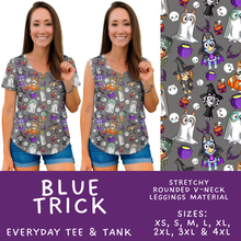 Load image into Gallery viewer, Batch #568 - Halloween Spooky Sets 3 - Closes 8/12 - ETA early October - Blue Trick Everyday Tank &amp; Tee
