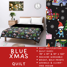 Load image into Gallery viewer, Batch #597 - Christmas Quilts - Closes 10/12 - ETA early Dec - Blue Xmas Quilt
