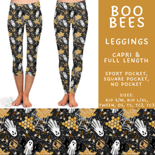 Load image into Gallery viewer, Batch #556 - Halloween 3 - Closes 7/15 - ETA mid Sept - Boo Bees Full and Capri Length Leggings
