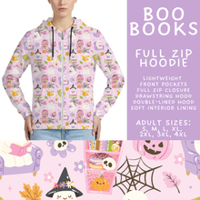 Load image into Gallery viewer, Batch #566 - Halloween 5 - Closes 8/7 - ETA early October - Boo Books Full Zip Hoodie
