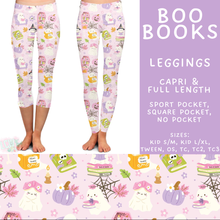 Load image into Gallery viewer, Batch #566 - Halloween 5 - Closes 8/7 - ETA early October - Boo Books Full and Capri Length Leggings
