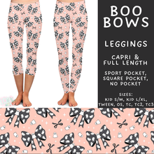 Load image into Gallery viewer, Batch #562 - Fun Run 25 - Closes 7/29 - ETA late Sept - Boo Bows Full and Capri Length Leggings
