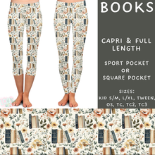 Load image into Gallery viewer, Ready To Ship - Books Full Leggings - OS Sport Pocket

