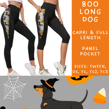 Load image into Gallery viewer, Ready To Ship - Boo Long Dog Panel Pocket Full Length Leggings - TC2
